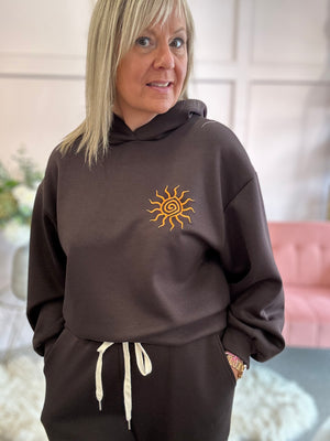 Little Sundial Hoody  - Chocolate - Wardrobe By Simone