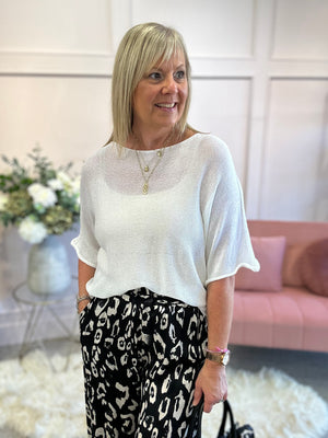 Little Knitted Jumper - White