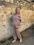 Load image into Gallery viewer, Iconic Stripe Lounge Set - Camel/Brown
