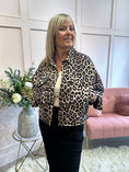 Load image into Gallery viewer, Leopard Denim Jacket - Leopard
