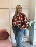 Load image into Gallery viewer, Leopard Jacket/Shirt - Rust - Wardrobe By Simone
