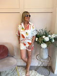 Load image into Gallery viewer, Lemons & Checks Shirt & Shorts Set - Cream/Mix - Wardrobe By Simone
