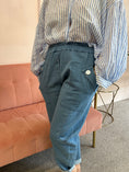 Load image into Gallery viewer, Baggy Button Denim Pant - Light Blue - Wardrobe By Simone
