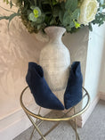 Load image into Gallery viewer, Kitten Heel Boot - Navy Blue

