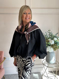 Load image into Gallery viewer, Scarf With Zip Jacket - Black
