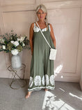 Load image into Gallery viewer, Palm Leaf Jumpsuit - Khaki/Cream - Wardrobe By Simone
