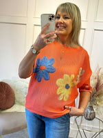 Sweet Daisy Jumper - Coral