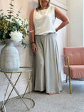 Load image into Gallery viewer, Deep Elasticated Waist Wide Pant - Stone
