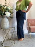 Load image into Gallery viewer, Scarf Tie Wide Pant - Navy

