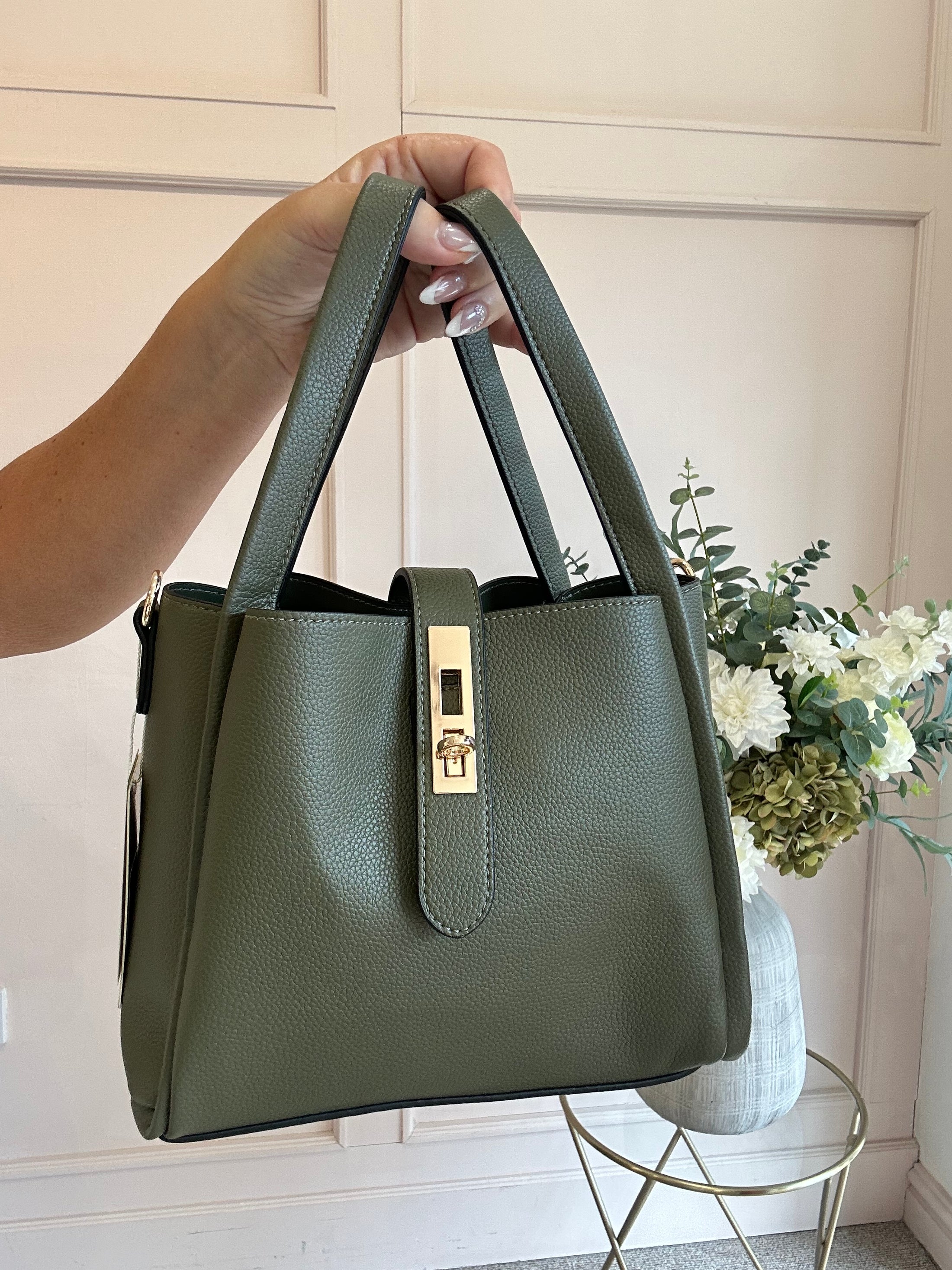 Cute Bucket Bag - Khaki - Wardrobe By Simone