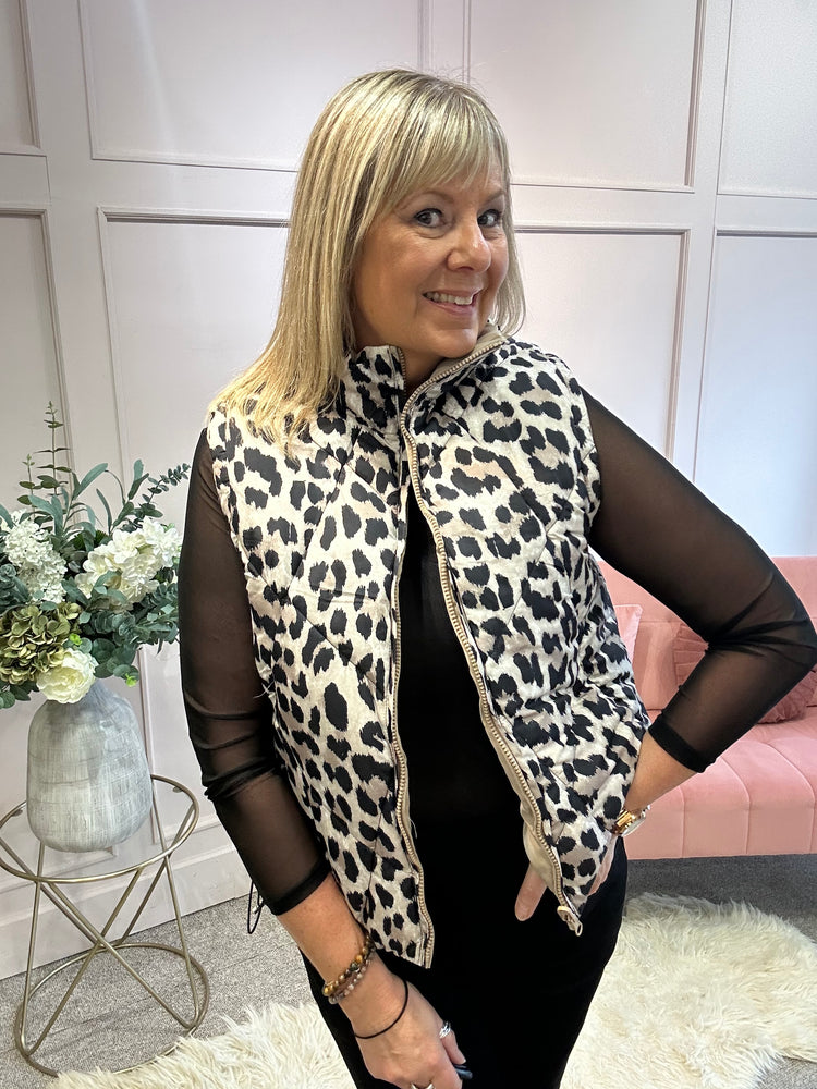 Gilet - Leopard/Fawn Reversible