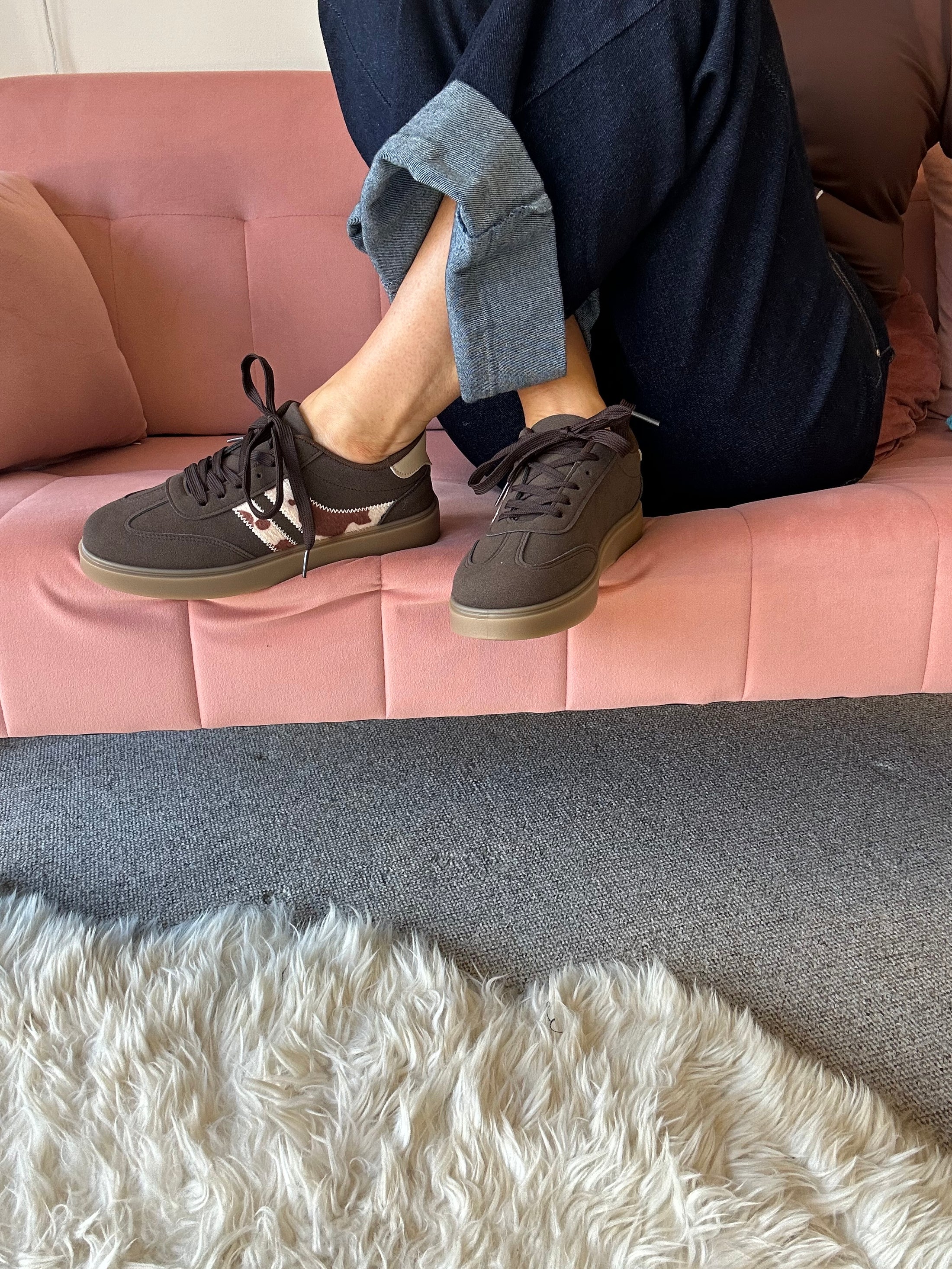 Trainer - Brown/Cowprint