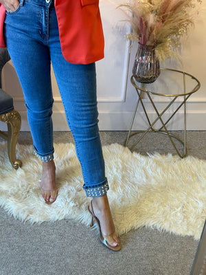Ruffle Sleeved Blazer - Coral