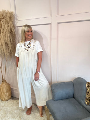 Fun dungarees - Beige