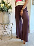 Load image into Gallery viewer, Wide Leg Pant - Damson
