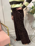 Load image into Gallery viewer, Shimmer Sequin Wide Pans - Browns
