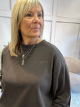 Load image into Gallery viewer, Bonjour Sweatshirt  - Brown
