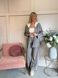 Load image into Gallery viewer, Blazer With Hood - Taupe - Wardrobe By Simone
