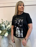Load image into Gallery viewer, Live In The Moment T-Shirt - Black - Wardrobe By Simone
