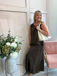 Load image into Gallery viewer, Side Tie Sleeveless Top - Brown
