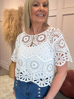 Crochet Little Top - White