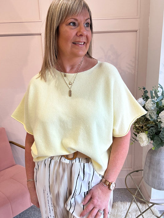 Little Knit Jumper - Lemon - Wardrobe By Simone