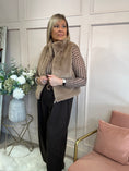 Load image into Gallery viewer, Cosy Fluffy Gilet  - Soft Caramel

