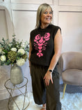 Load image into Gallery viewer, Lobster Tank Top - Brown/Pink - Wardrobe By Simone

