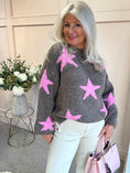 Load image into Gallery viewer, Star Jumper - Taupe/Pink
