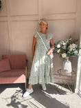 Load image into Gallery viewer, Ditsy Dress - Sage Green/White - Wardrobe By Simone
