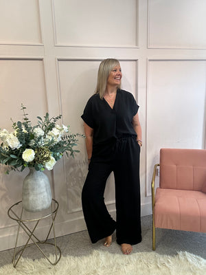 Wide Leg Pant - Black