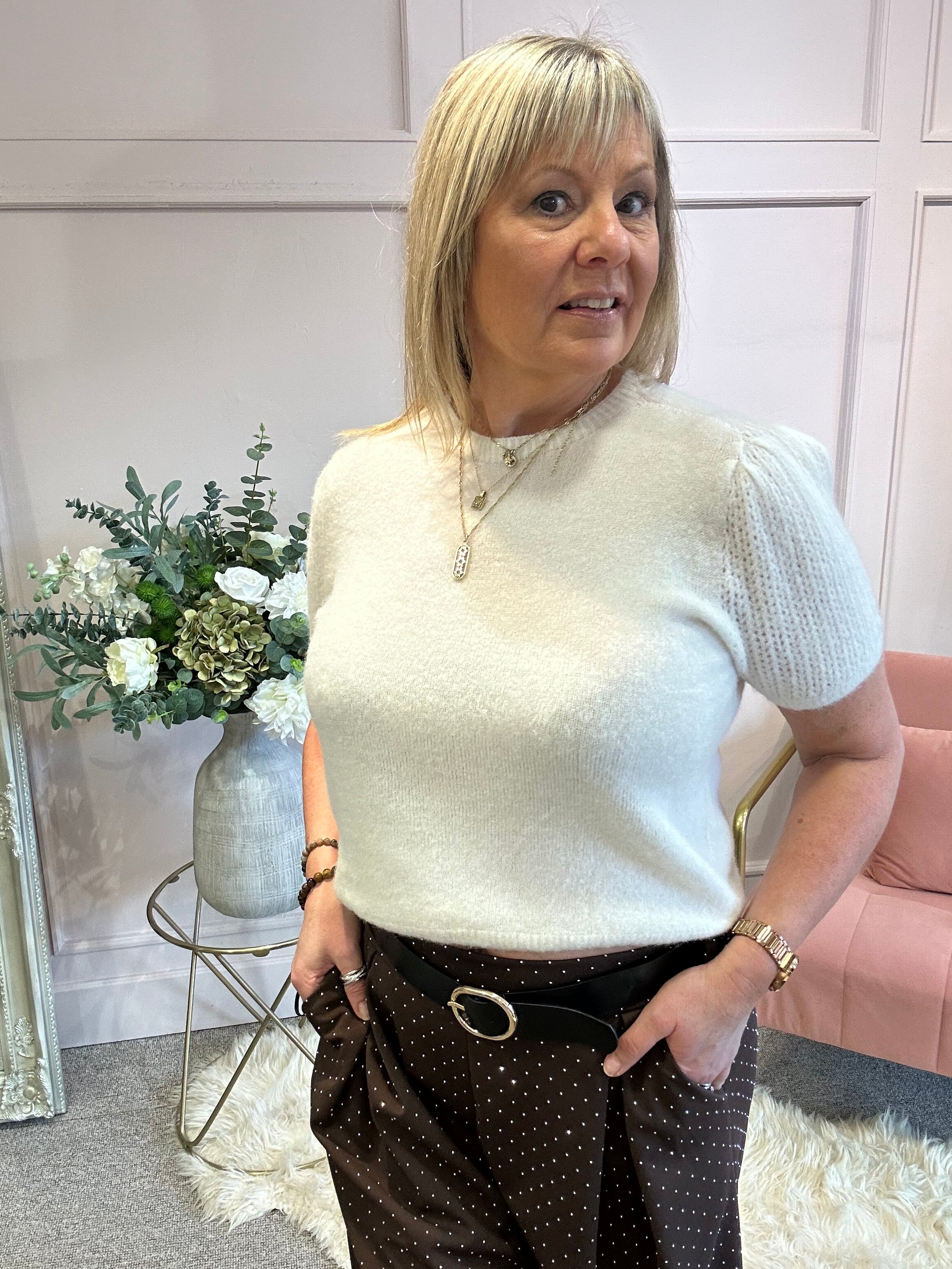 Cute Cosy Jumper - Cream