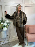 Load image into Gallery viewer, Bambi Mandarin Collar Jacket  - Brown/Cream
