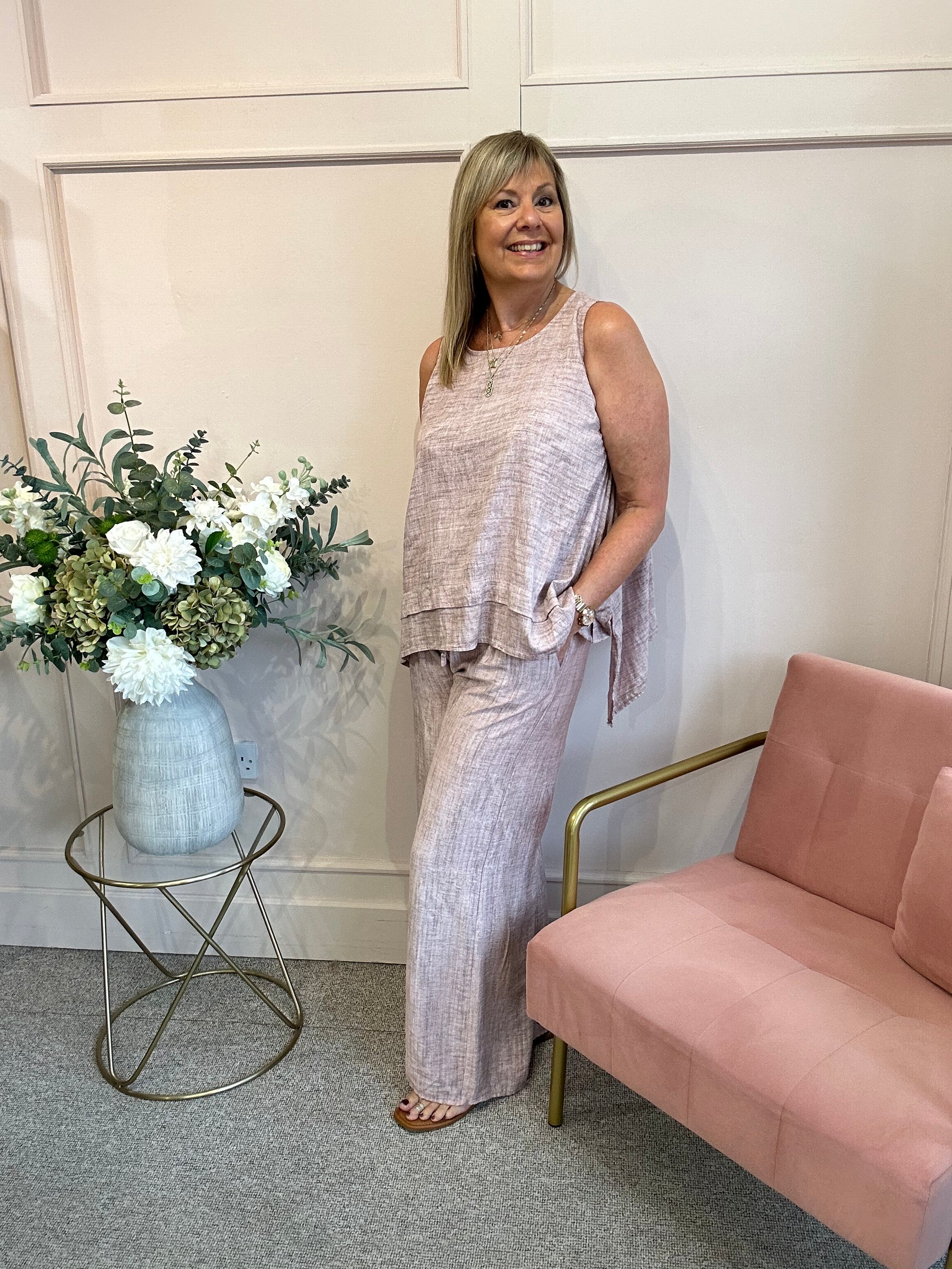 Sleeveless Top - Dusky Pink