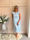 Load image into Gallery viewer, A Spotty Dotty Dress - Pale Blue/Cream
