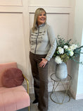 Load image into Gallery viewer, Military Lounge Jacket - Taupe - Wardrobe By Simone
