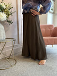 Load image into Gallery viewer, Deep Elasticated Waist Wide Pant - Brown
