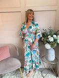 Load image into Gallery viewer, Vibrant Aztec Maxi Dress - Mint Green/Mix - Wardrobe By Simone
