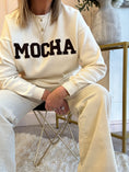 Load image into Gallery viewer, Mocha Logo Sweatshirt - Cream - Wardrobe By Simone
