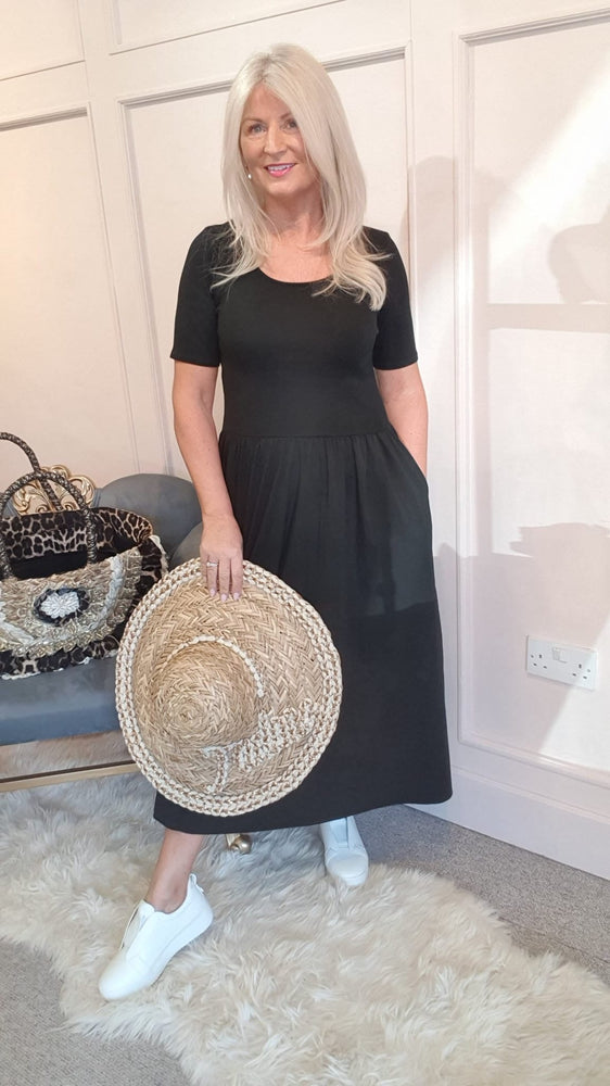 Beautiful J'adore Straw Sun Hat - Straw/Gold - Wardrobe By Simone