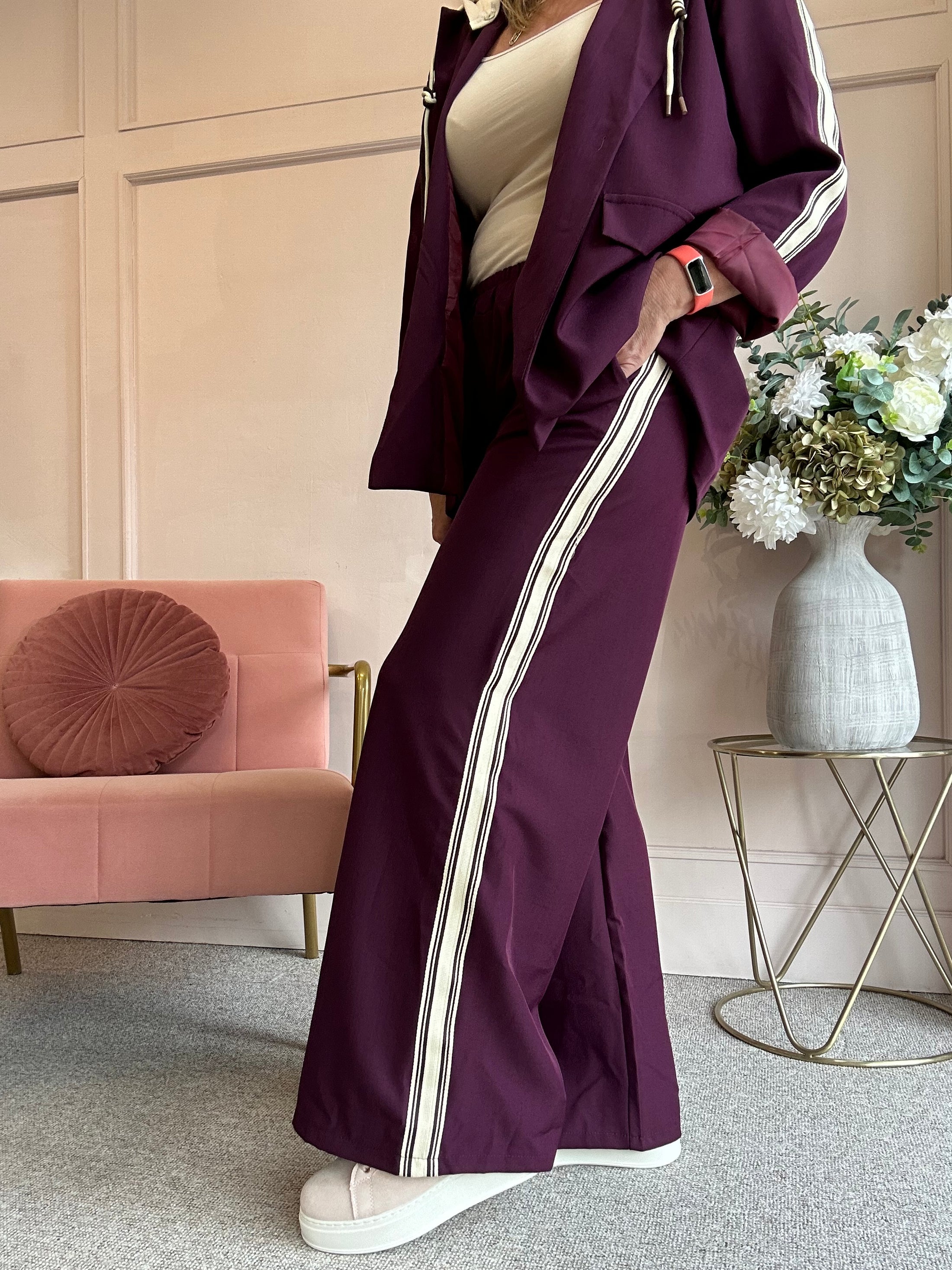 Trouser - Burgundy