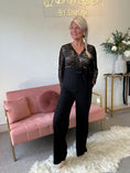 Load image into Gallery viewer, Touch Of Gold Glam Jumpsuit - Black/Gold
