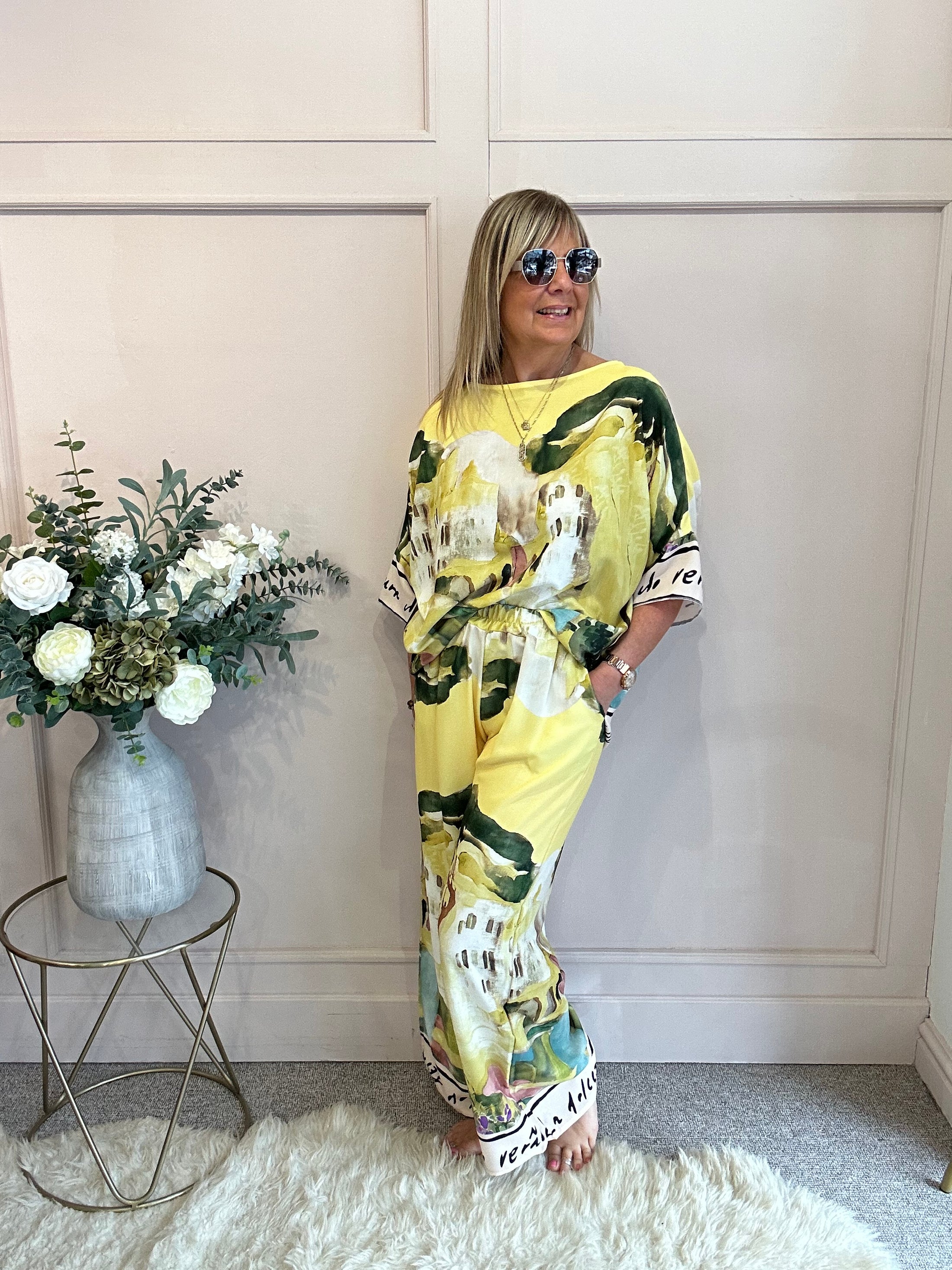 Santorini Top - yellow One Size