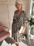 Load image into Gallery viewer, Leopard Mid Dress - Brown/Black - Wardrobe By Simone

