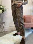 Load image into Gallery viewer, Trending Deer Print Jeans - Brown/Beige

