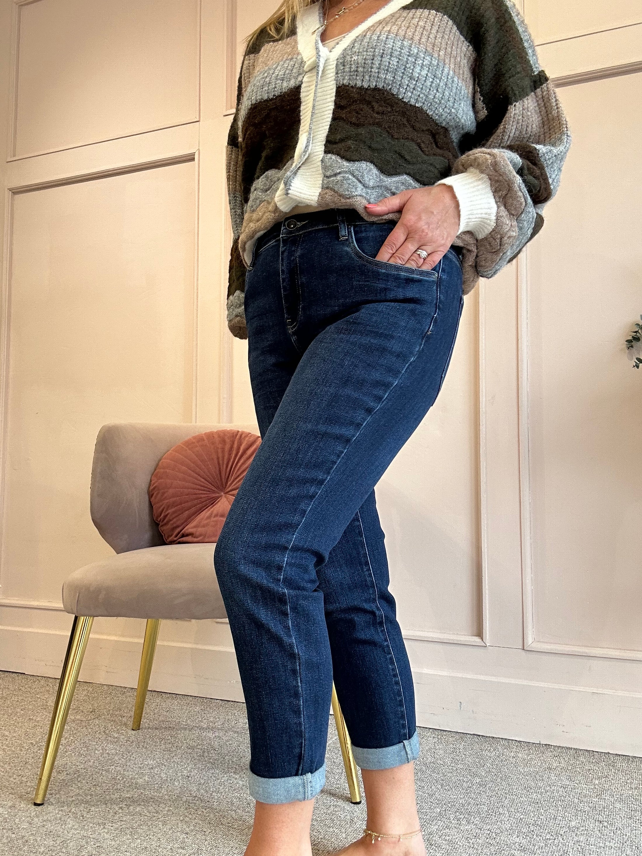 Mom Style Jeans - Blue