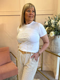 Load image into Gallery viewer, Ocean Feeling T-Shirt - White - Wardrobe By Simone
