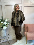 Load image into Gallery viewer, Bambi Mandarin Collar Jacket  - Brown/Cream
