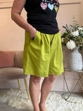 Load image into Gallery viewer, Belted Shorts - Olive Green - Wardrobe By Simone
