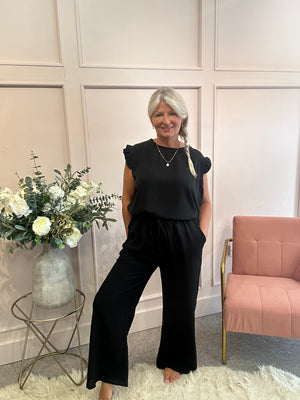Wide Leg Pant - Black